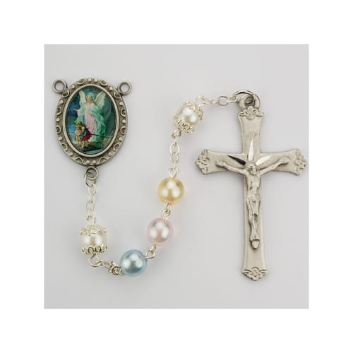 Multi Pearlized Guardian Angel Rosary