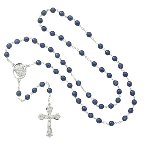 Blue Ecce Homo Rosary