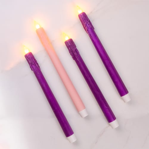 Taper LED Advent Candles