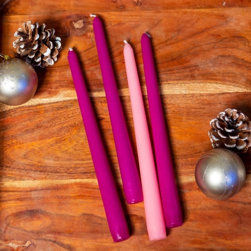 Advent Candles Set of 4 - 10&quot; x 5/8&quot;