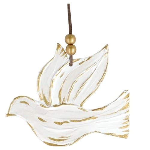 Raised Paint Dove Ornament