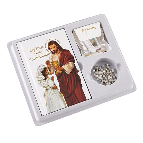 Girl's First Communion Boxed Gift Set