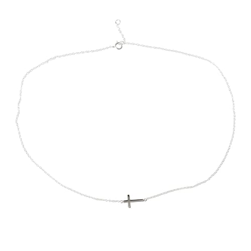 Praystrong Sterling Silver Cross Necklace