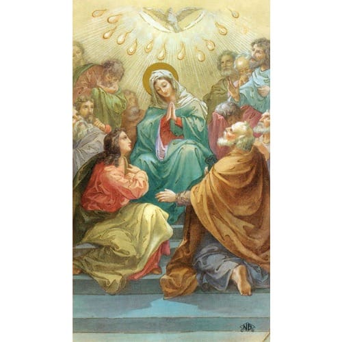 Descent Of The Holy Spirit Personalized Prayer Card