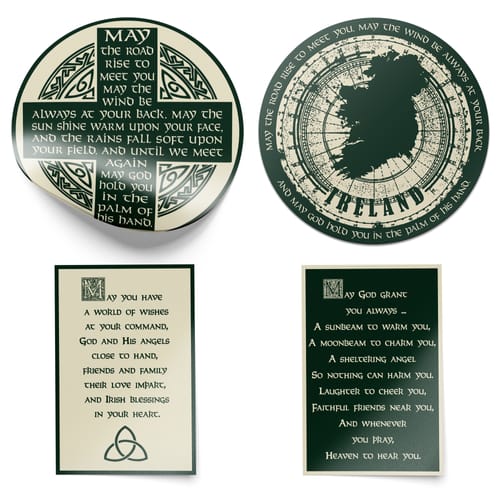 Irish Blessings Stickers - Pack Of 4