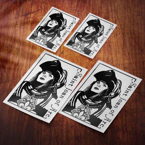 St. Joan Of Arc Stickers - Pack Of 4