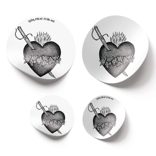 Immaculate Heart Stickers - Pack Of 4