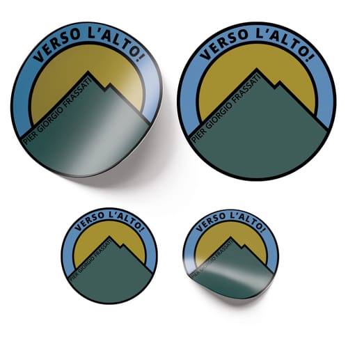 Verso L'alto Stickers - Pack of 4
