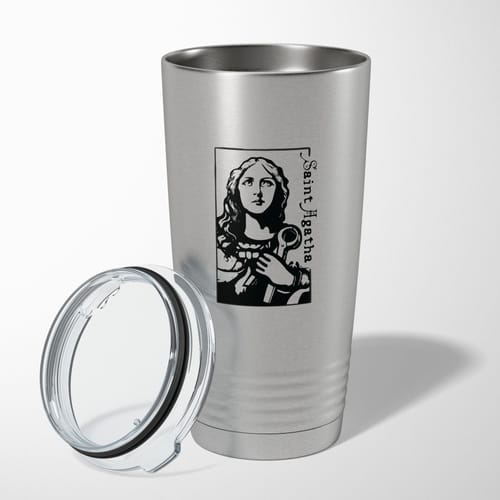 Personalized St Agatha 20oz Stainless Tumbler