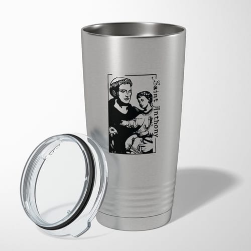 Personalized St Anthony 20oz Stainless Tumbler