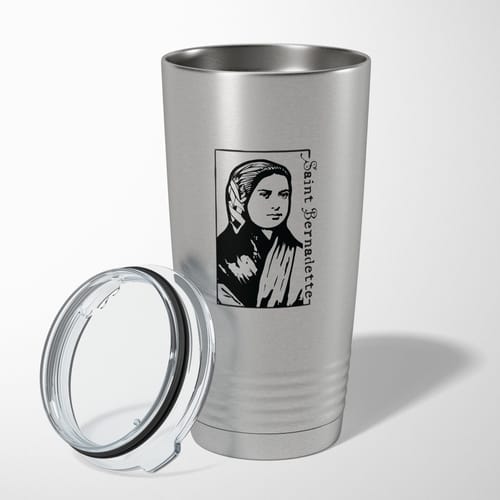 Personalized St Bernadette 20oz Stainless Tumbler