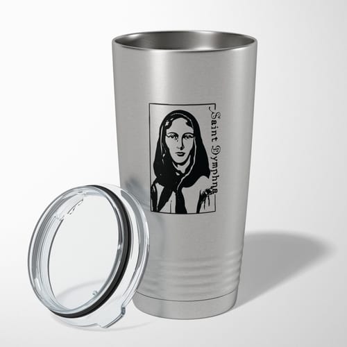 Personalized St Dymphna 20oz Stainless Tumbler