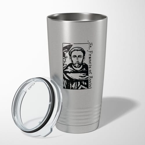 Personalized St Francis Assisi 20oz Stainless Tumbler