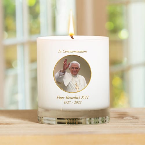 Pope Benedict XVI Commemorative Candle