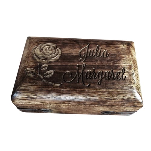 Personalized St. Therese Rosary Box