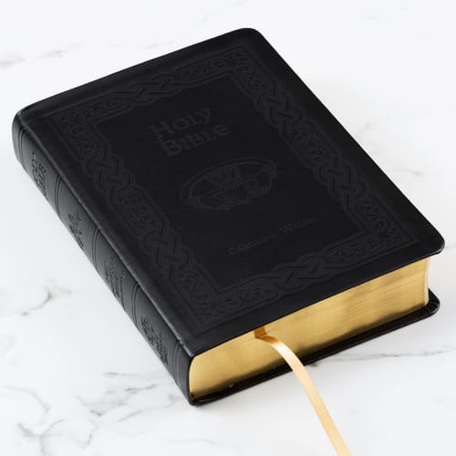 Personalized Irish Claddagh Bible