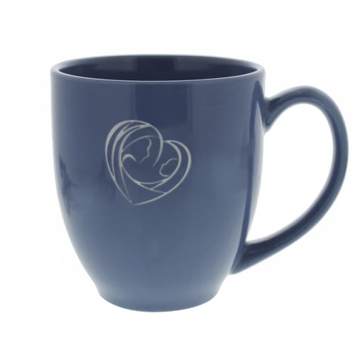 Madonna &amp; Child Blue Mug