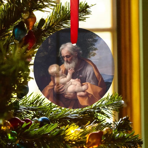 St. Joseph With Infant Jesus Ornament