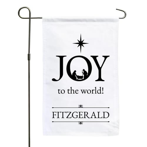 Personalized Joy To The World Flag