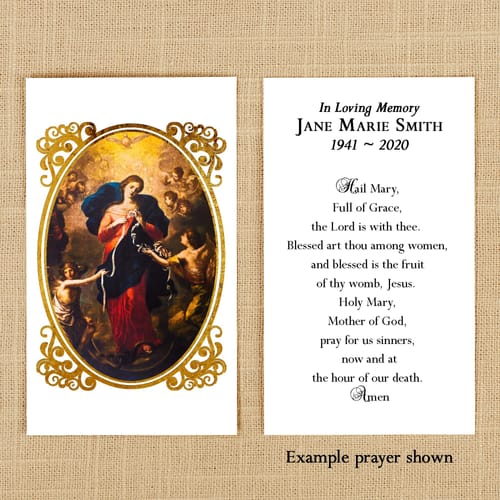 Our Lady Undoer Of Knots Prayer Card