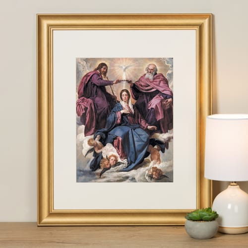 The Coronation of Virgin Framed Print