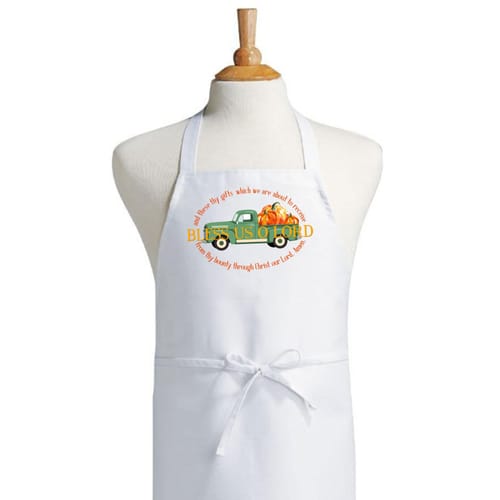 Harvest Bless Us O Lord Apron