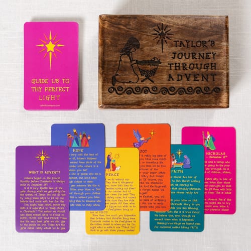 Personalized Advent Card Pack For Kids