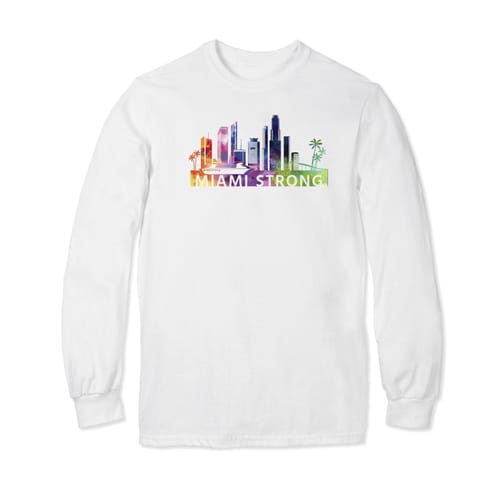 Miami Strong Watercolor Long Sleeve T-shirt