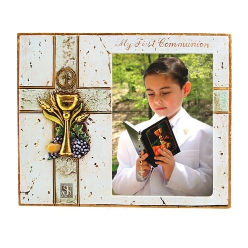 Joseph's Studio First Communion Photo Frame 6 inch The Catholic Company
