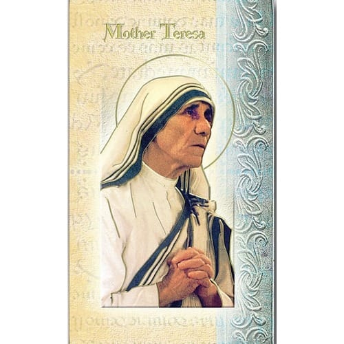 Mother Teresa of Calcutta Folded Prayer Card The Catholic Company