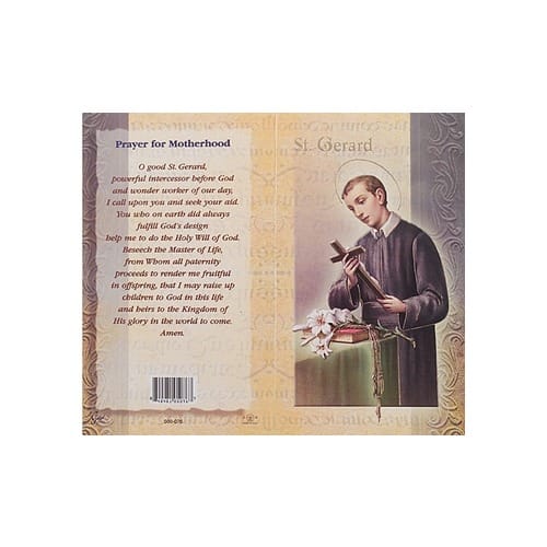 St. Gerard of Majella Mini Lives of the Saints Folded Prayer Card