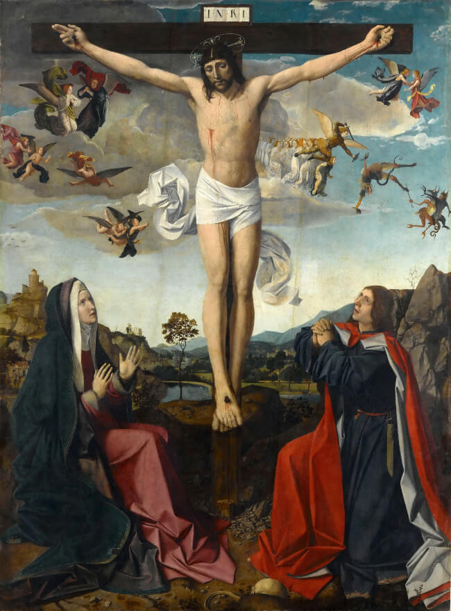 The Crucifixion by Josse Lieferinxe