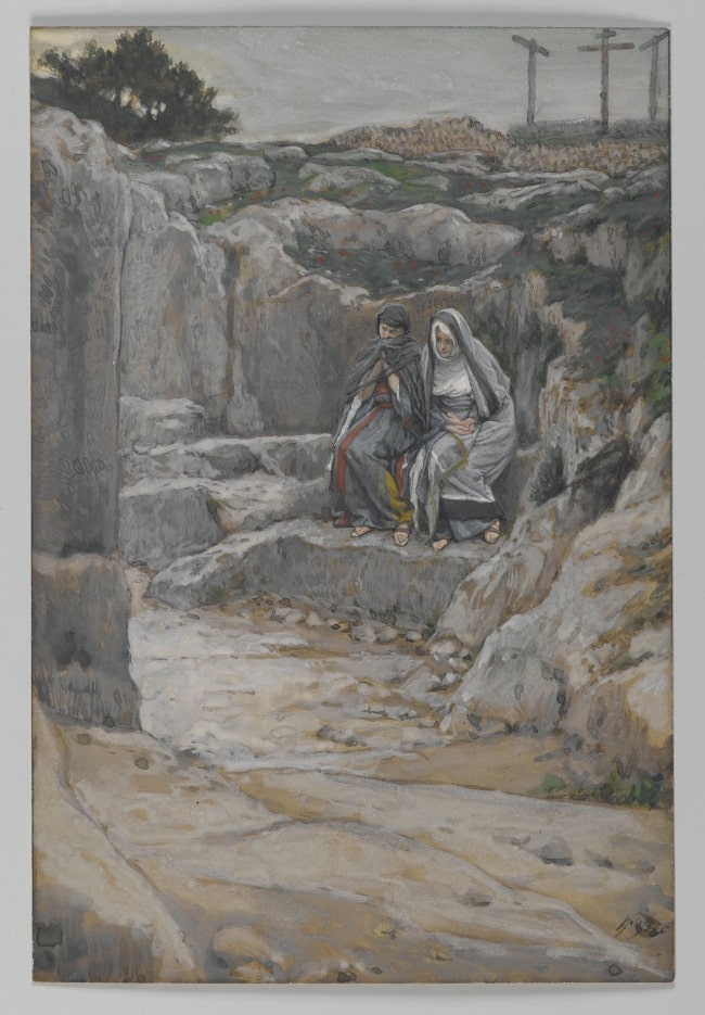 James Tissot by The Two Marys Watch the Tomb