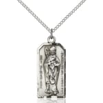 All Sterling Silver Rosary with Aqua Patrick Center 6mm Swarovski Austrian Tin Cut Aurora Borealis Beads St St Patrick is the Patron Saint of Snakes//Engineers//Ireland.
