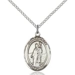 All Sterling Silver Rosary with Aqua Patrick Center 6mm Swarovski Austrian Tin Cut Aurora Borealis Beads St St Patrick is the Patron Saint of Snakes//Engineers//Ireland.