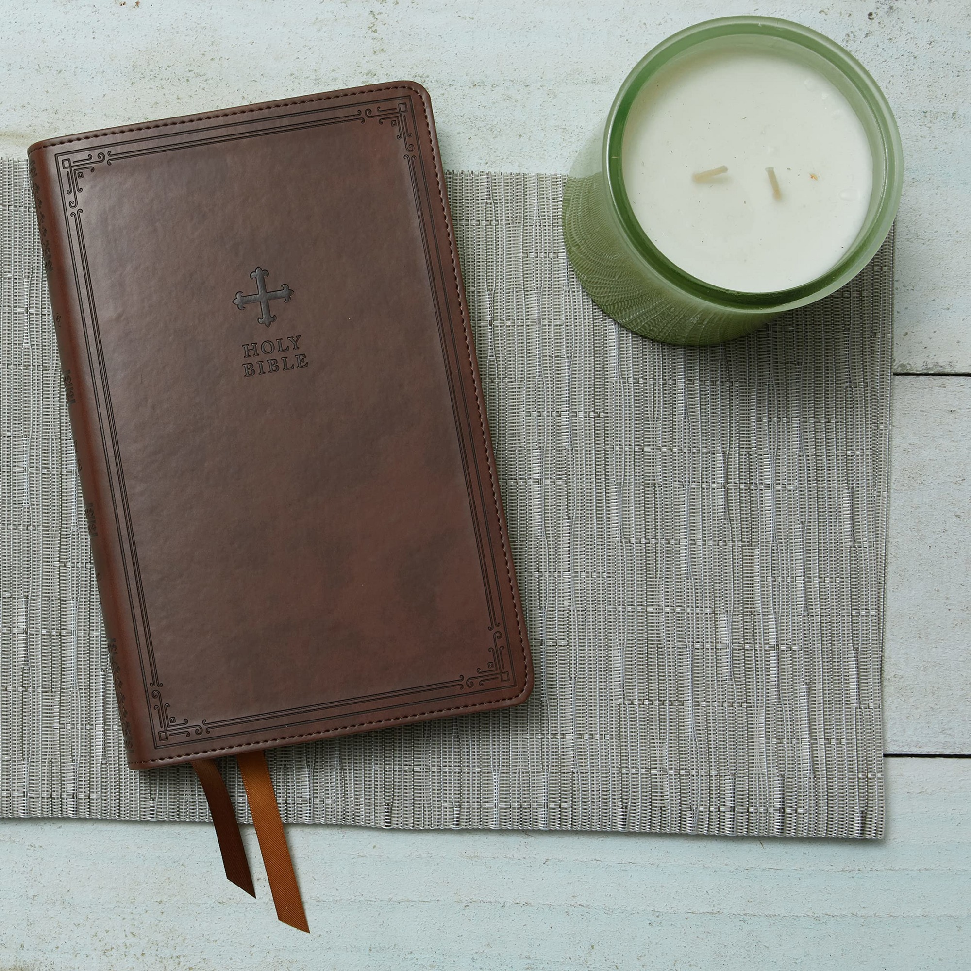 NRSV Catholic Bible - Brown Leathersoft Personal Size | The Catholic ...