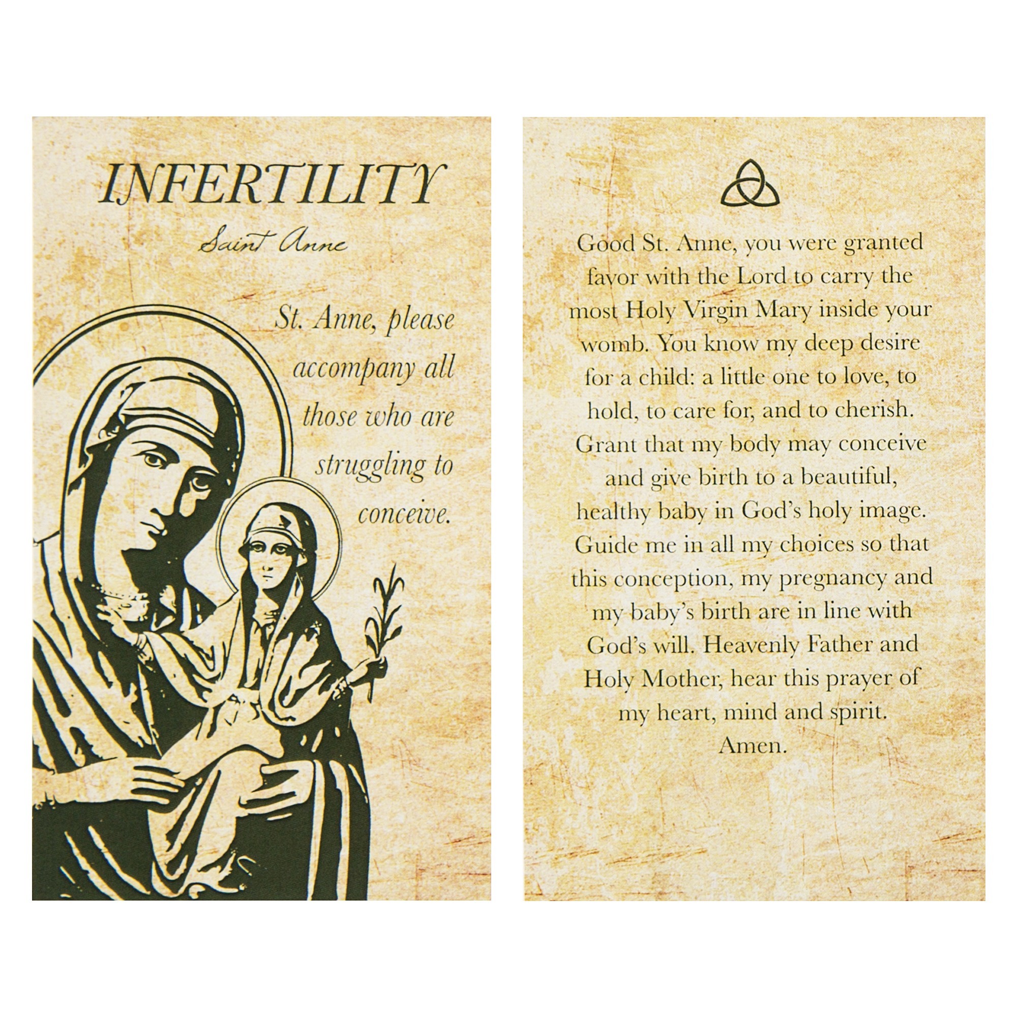 St Anne Infertility Prayer Card The Catholic Company® 