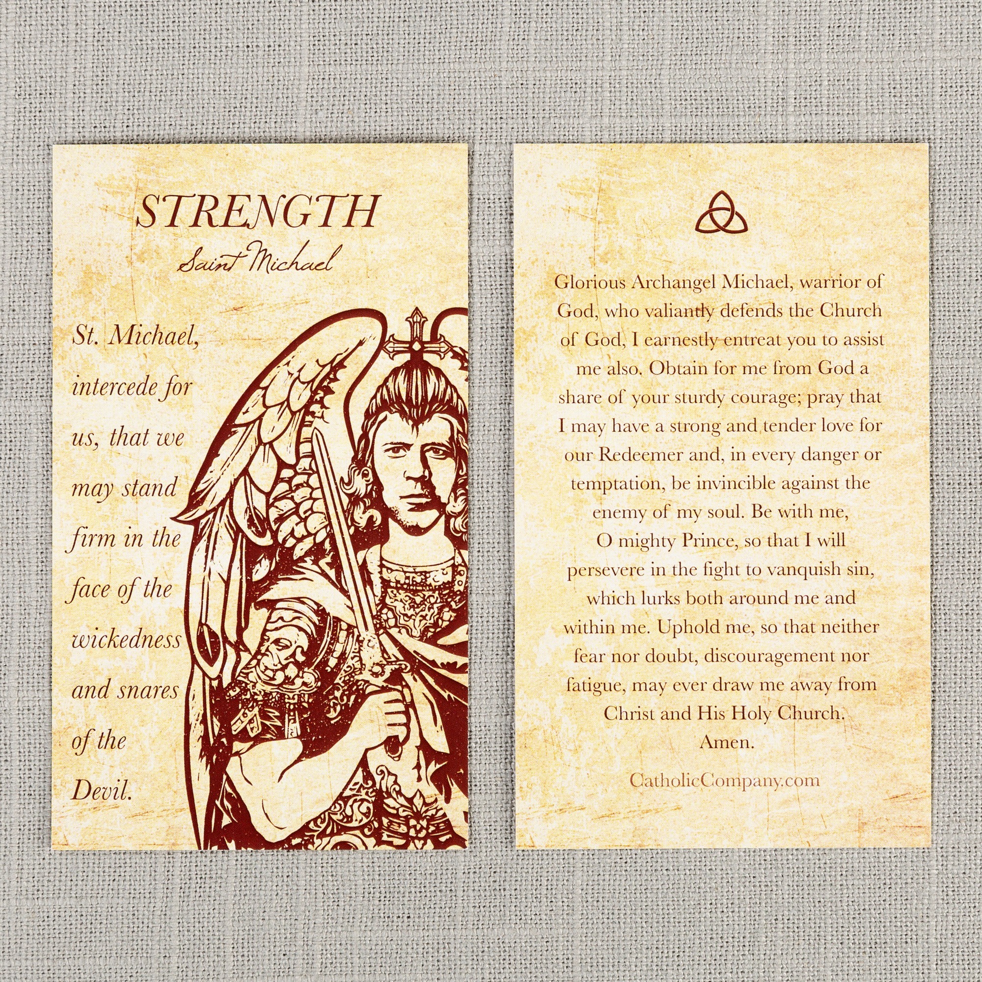 St. Michael - Spiritual Strength Prayer Card | The ...