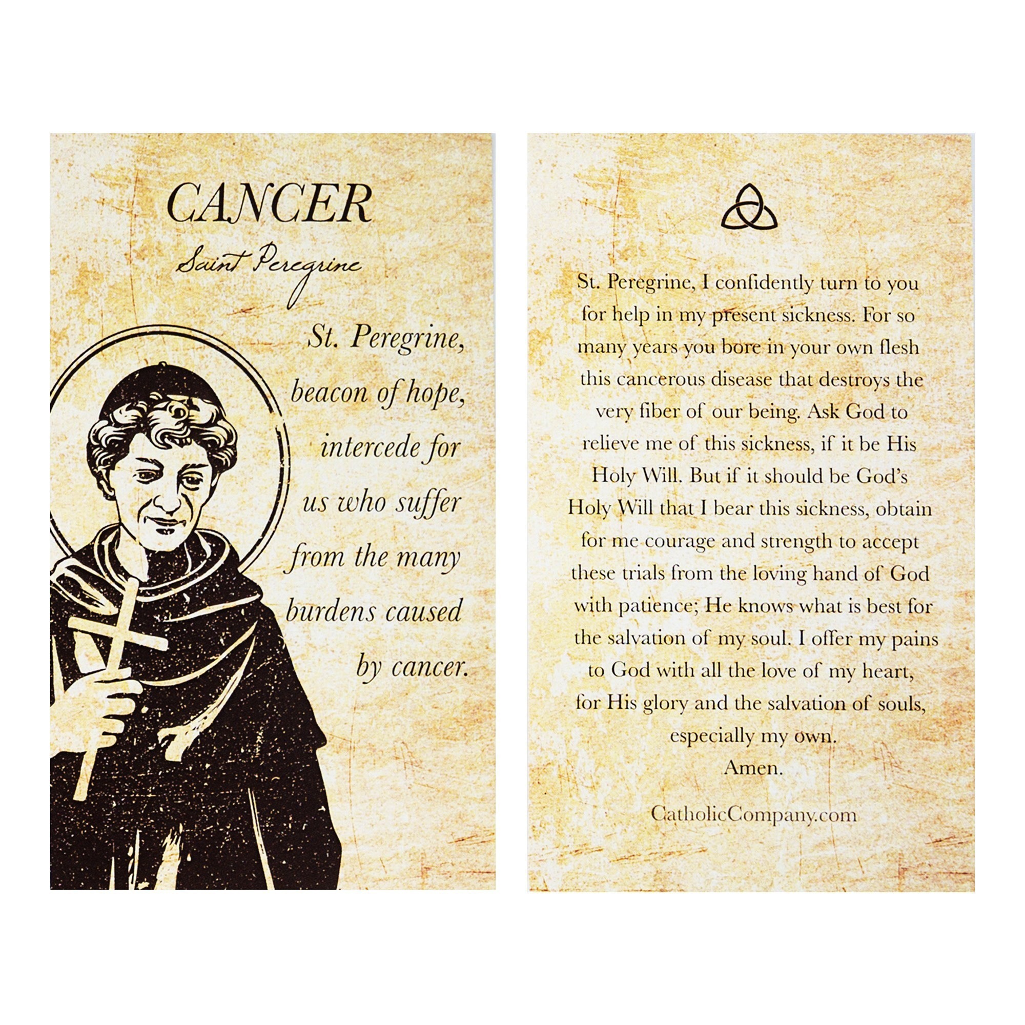 St. Peregrine - Cancer Healing Prayer Card | The Catholic Company®