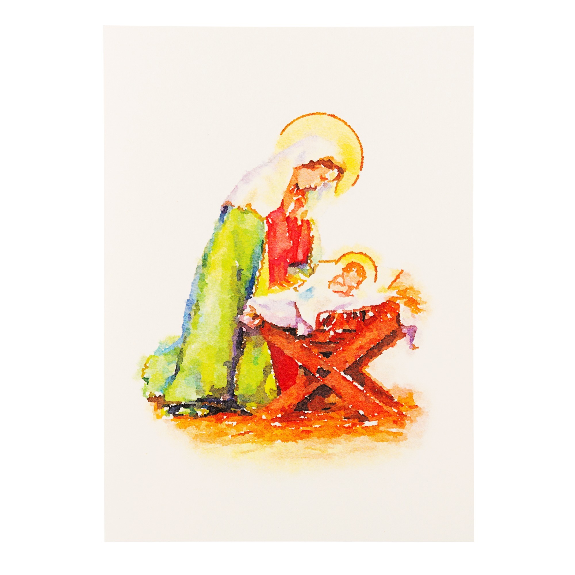 Watercolor Nativity Scene Christmas CardsSet of 20 The Catholic Company®