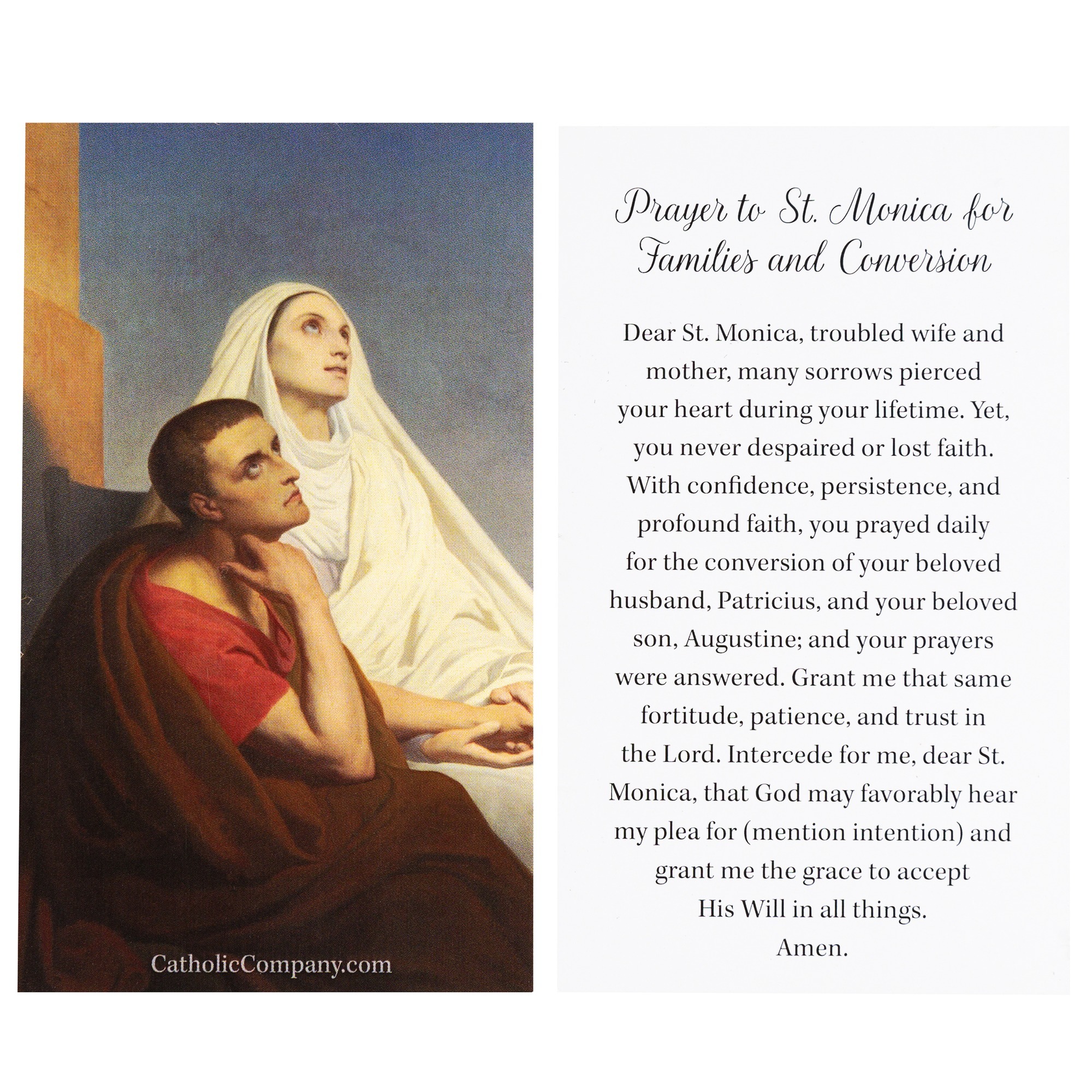 St. Monica Prayer Card for Conversion The Catholic Company®