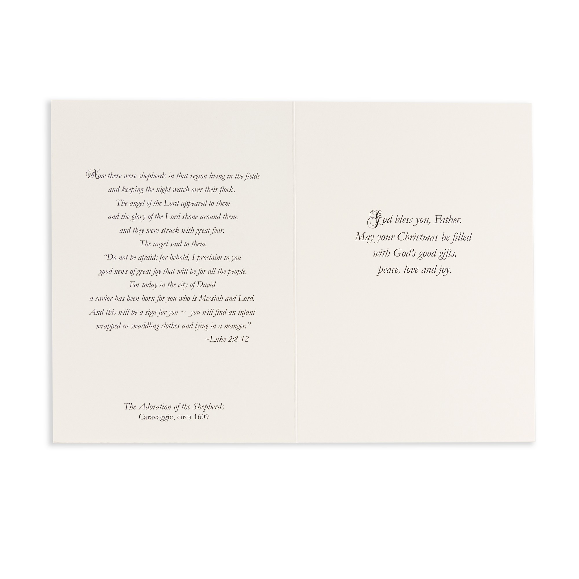 God Bless Our Priest Christmas Card | The Catholic Company®