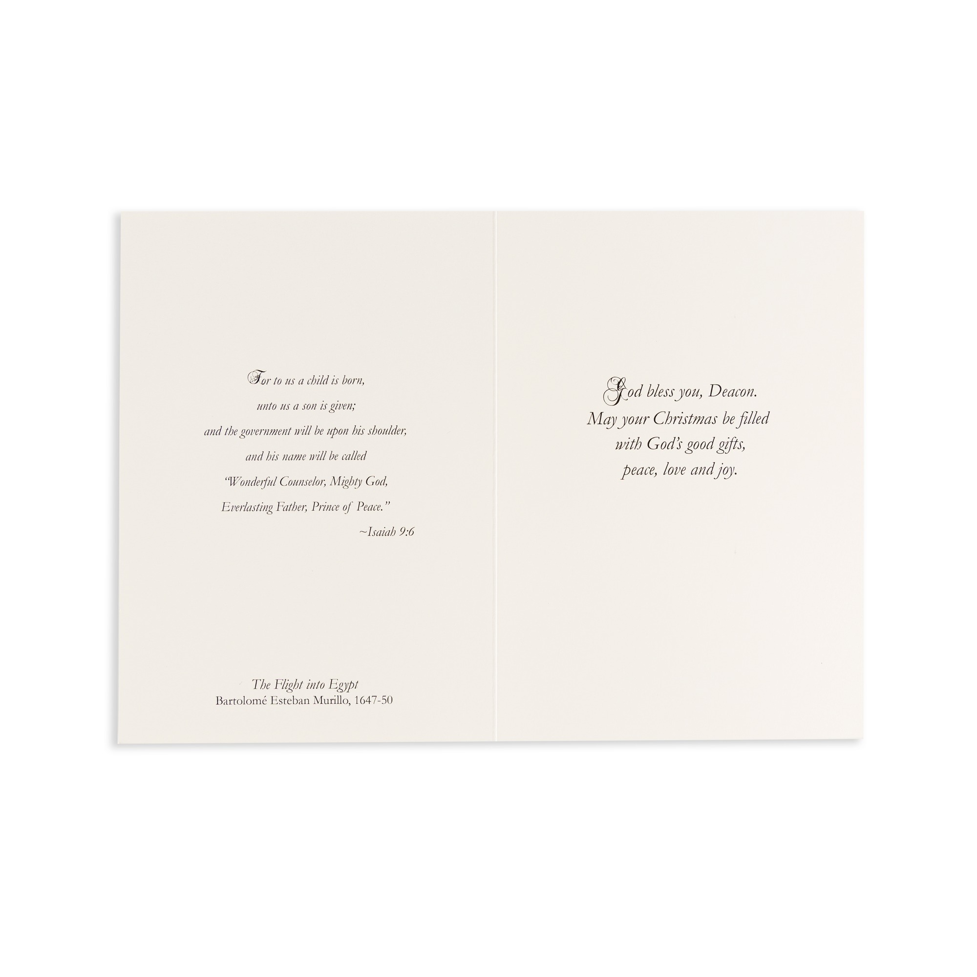 God Bless Deacon Christmas Card | The Catholic Company®