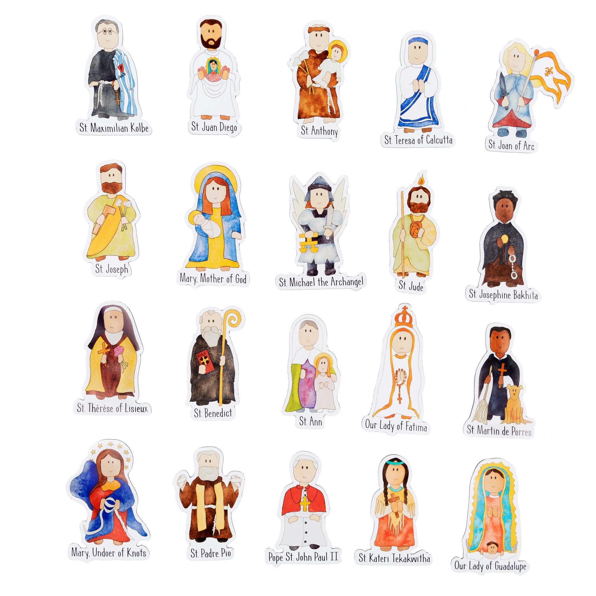 Junior Saints Magnets - Set of 20 | The Catholic Company®