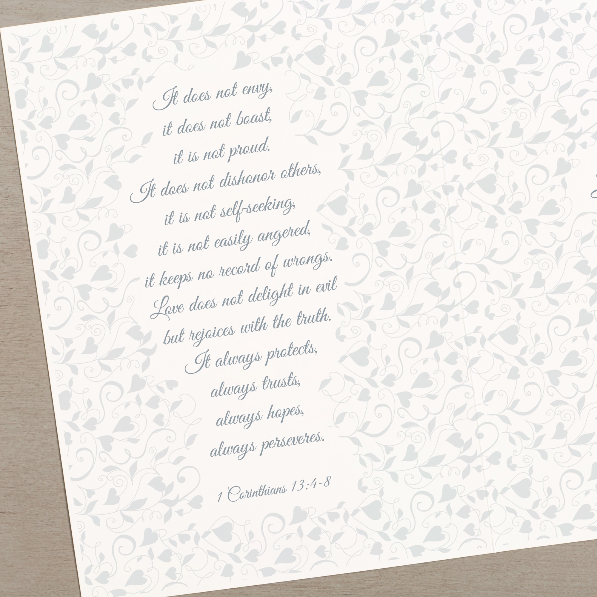 Love Is Patient Wedding Greeting Card | The Catholic Company®