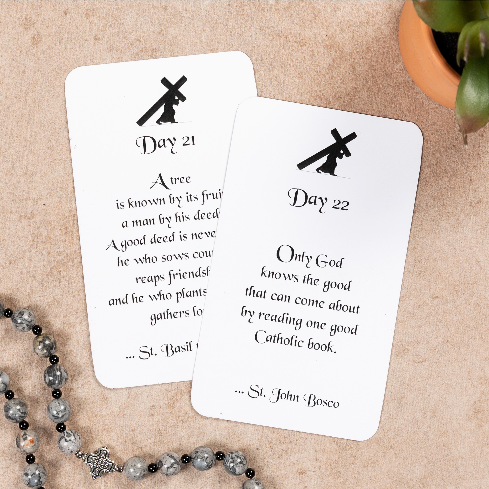 40 Days Lenten Prayer Card Pack The Catholic Company®