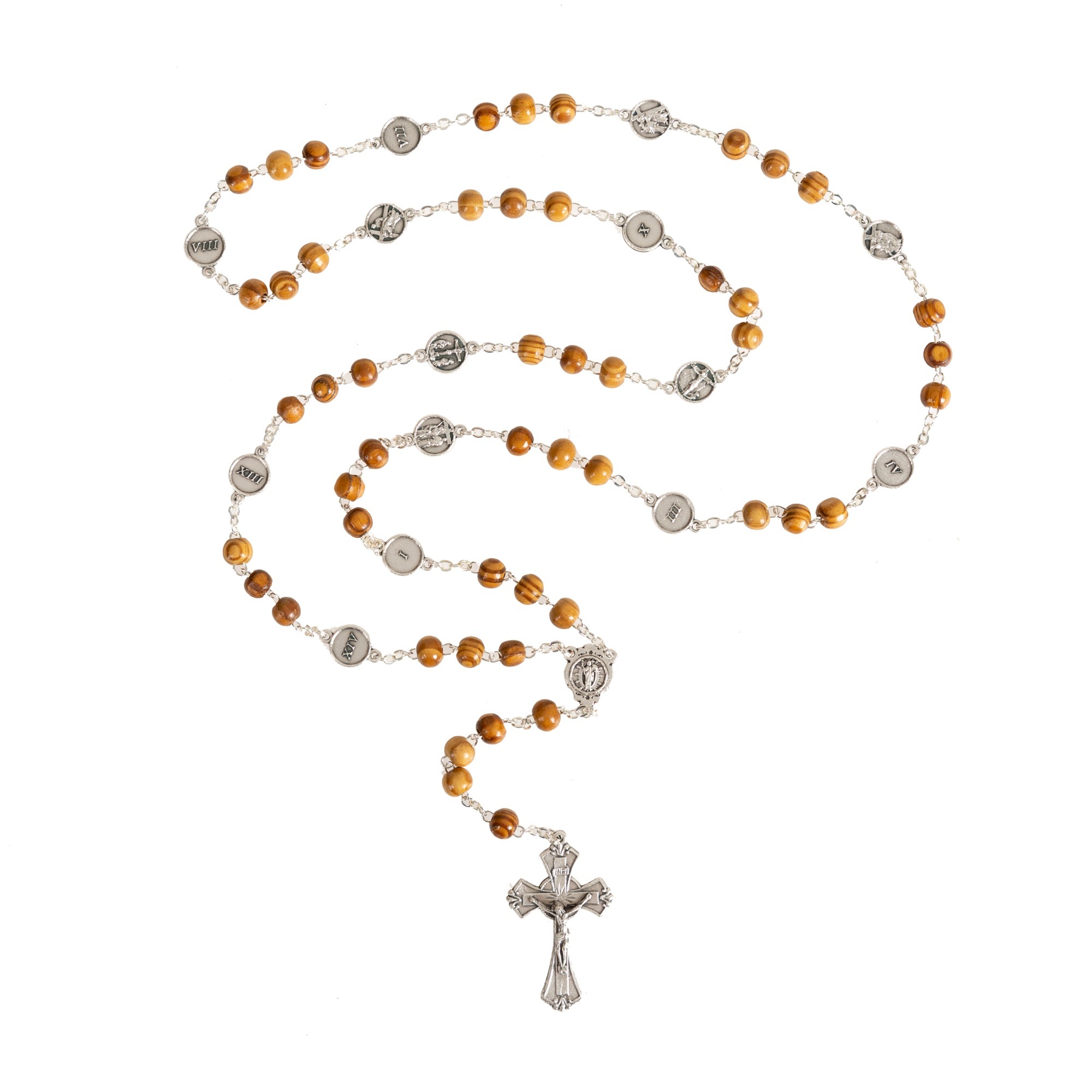 Olive Wood Stations of the Cross Rosary | The Catholic Company®