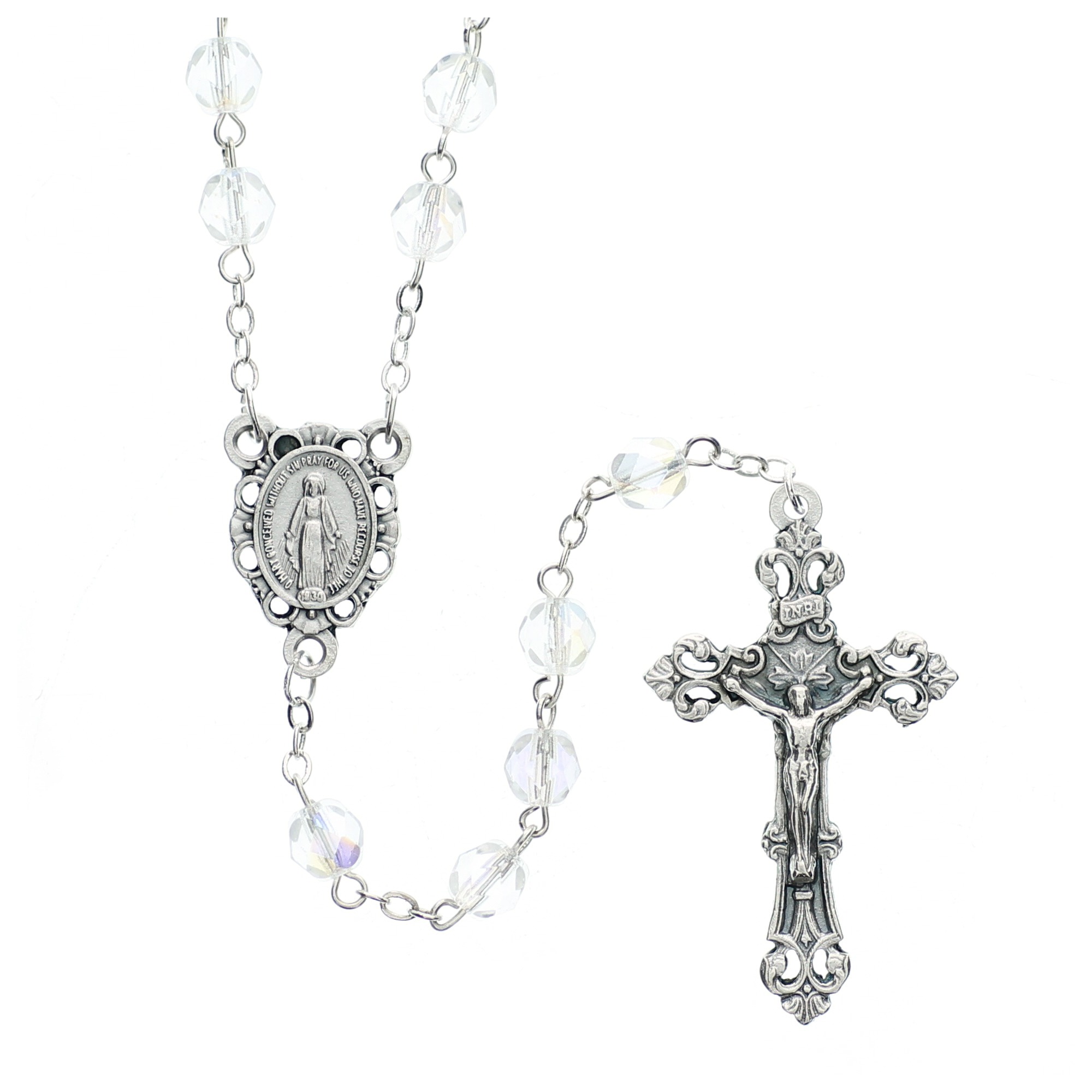 April Crystal Birthstone Rosary | Rosary.com™