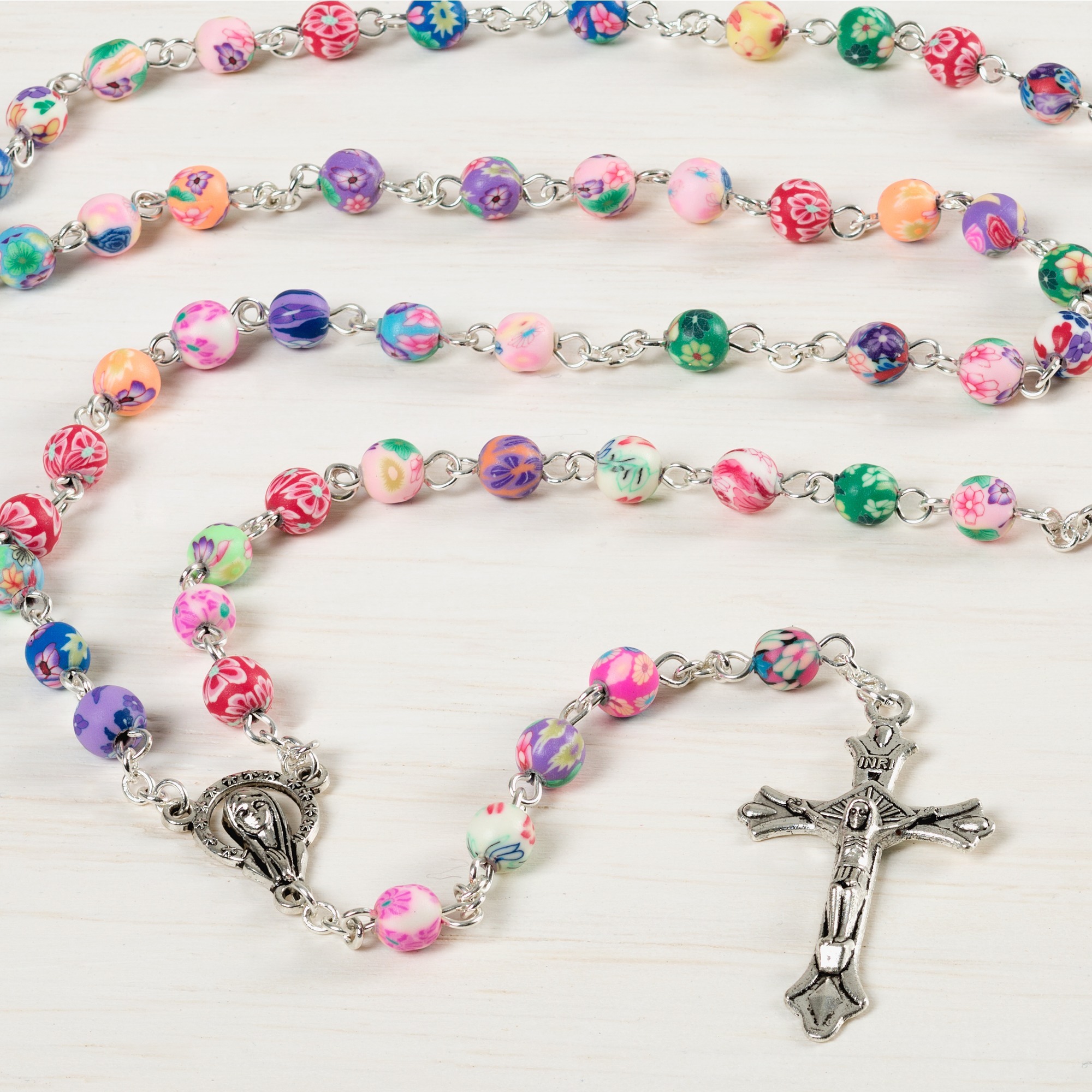 Colorful Clay Bead Rosary