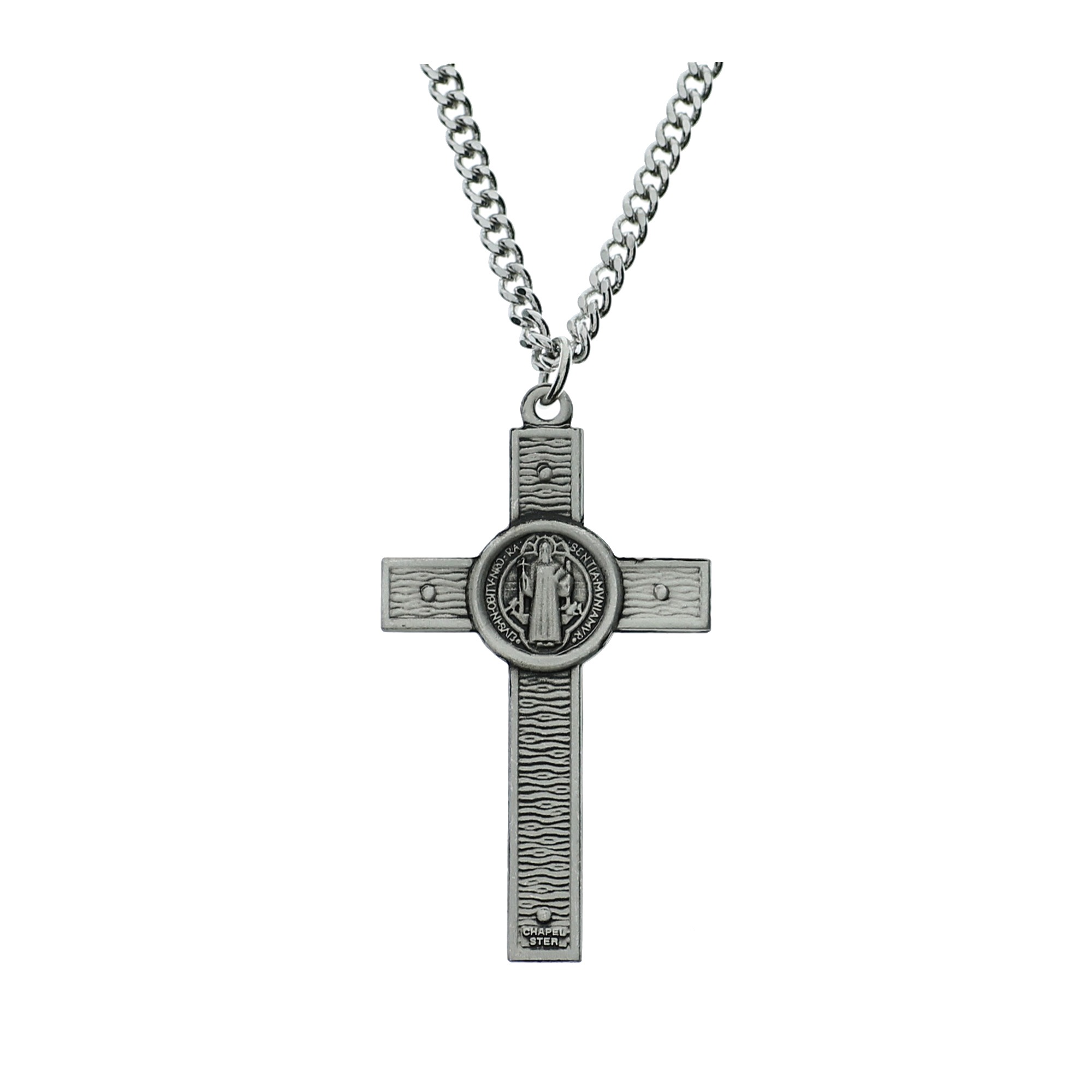 Sterling Silver St. Benedict Crucifix Necklace | The Catholic Company®